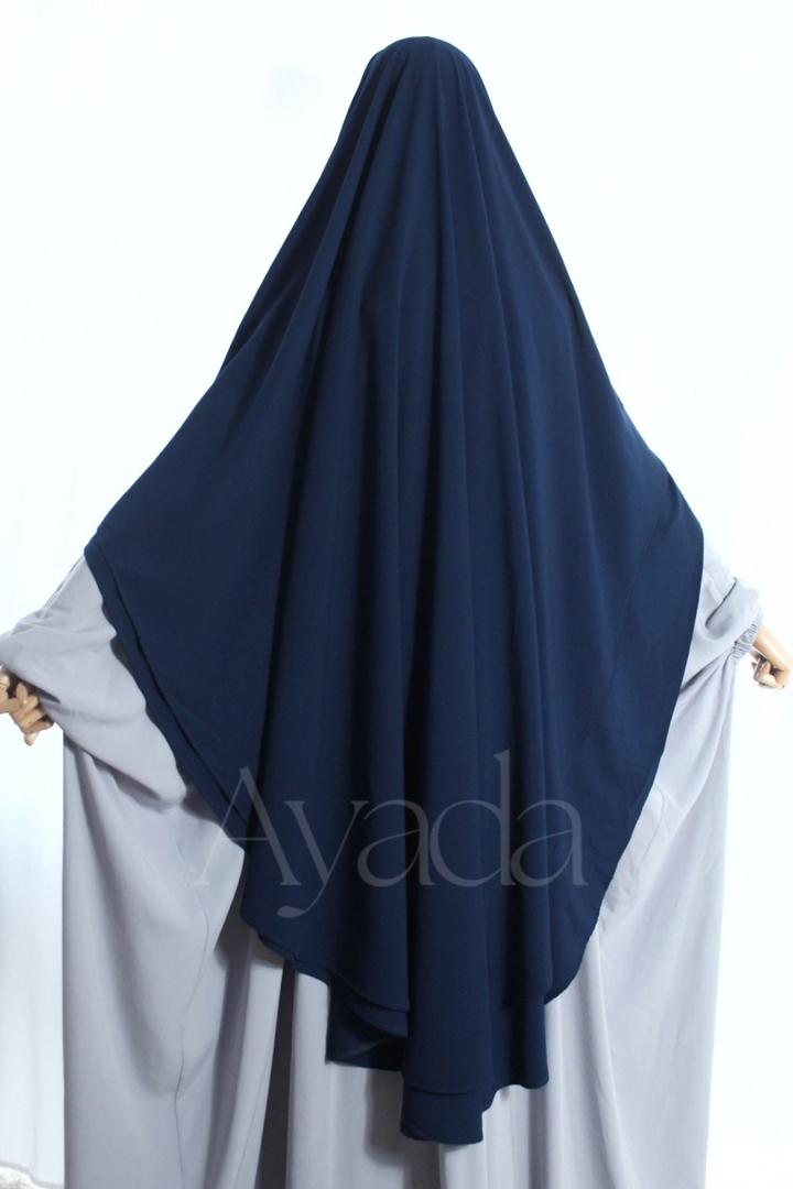 Khimar 2 voiles Whoolpeach Royal