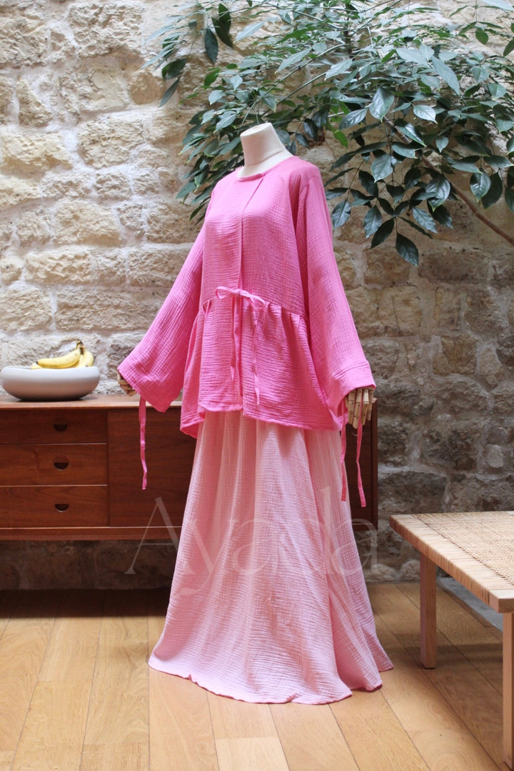 Kimono Hana Gaze de coton