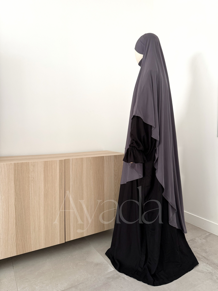 Maxi Khimar Jersey Premium Lang Abgerundet