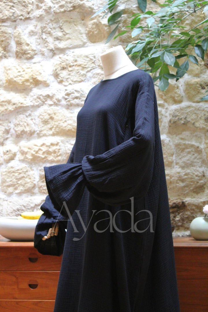 Abaya Yuna Gaze de coton
