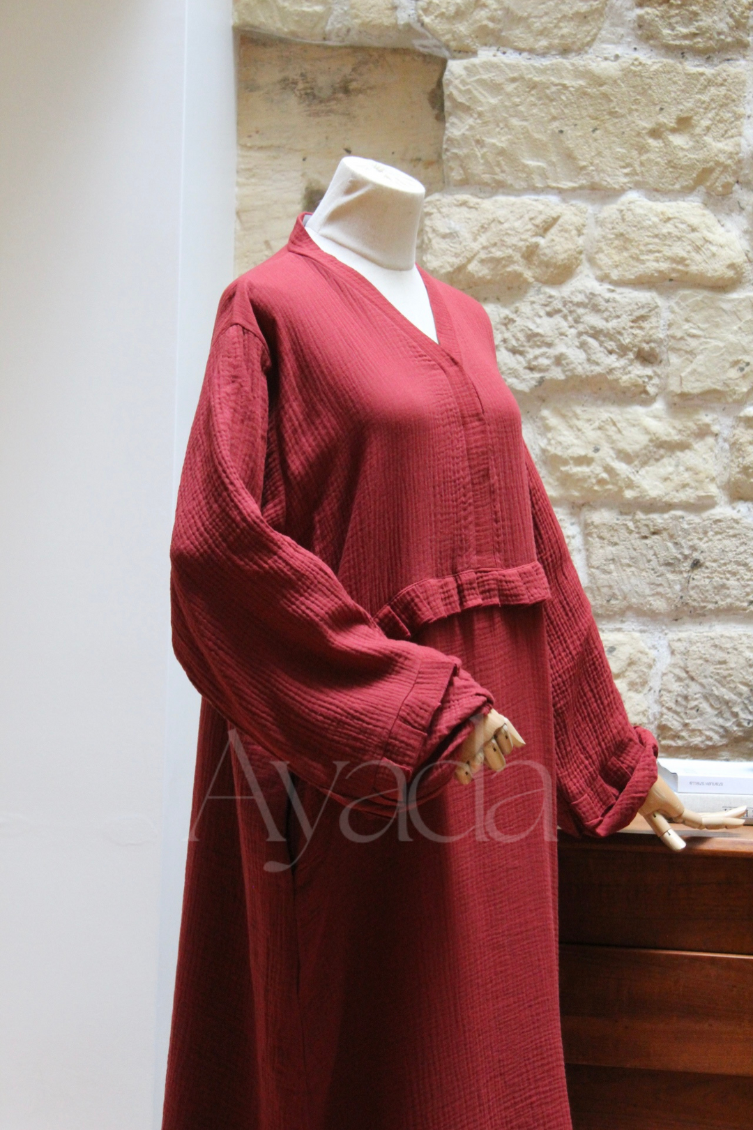 Abaya Ayam Gaze de coton