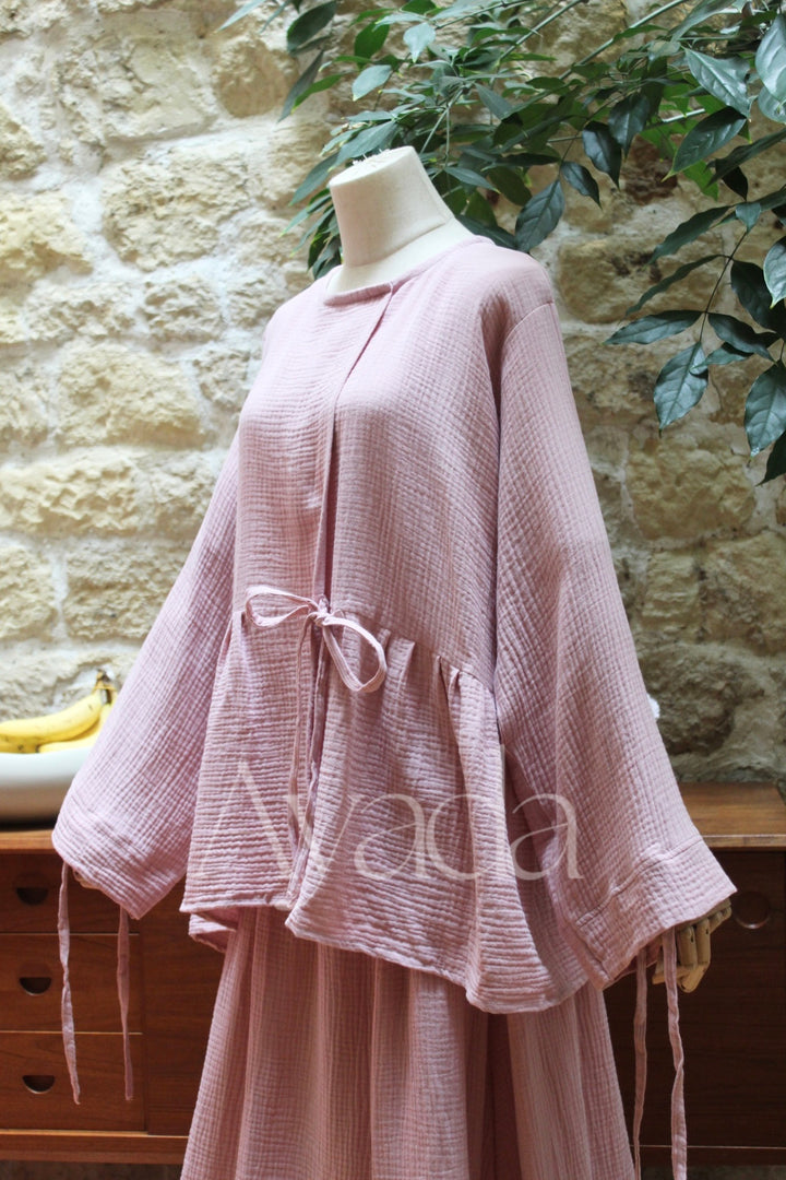 Kimono Hana Gaze de coton