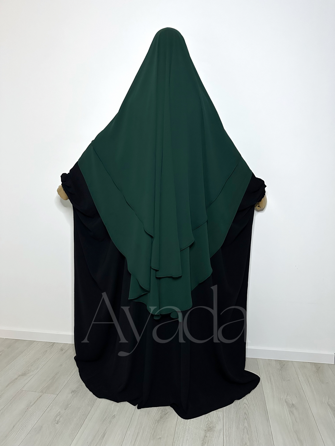 Khimar 2 voiles pointu Mousseline