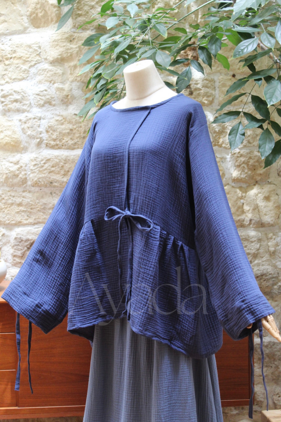 Kimono Hana Gaze de coton