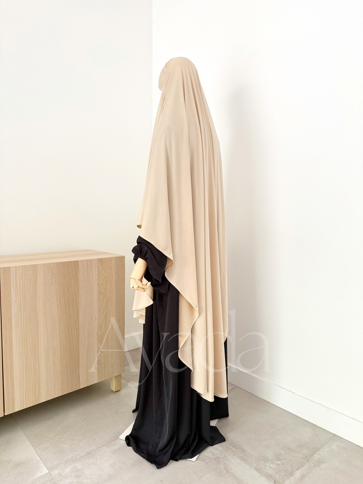 Maxi Khimar Jersey Premium Long Arrondi