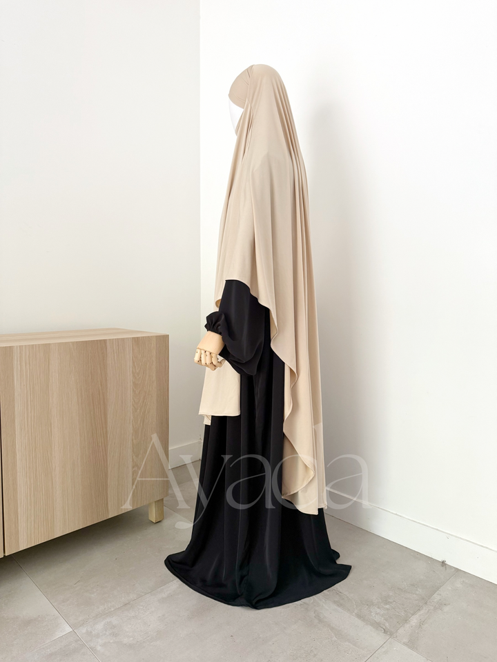 Maxi Khimar Jersey Premium Long Arrondi