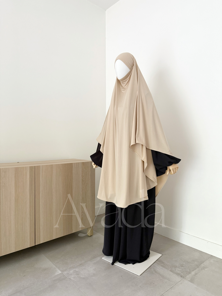 Maxi Khimar Jersey Premium Long Arrondi
