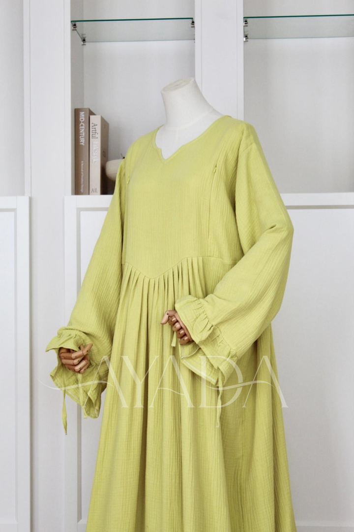 Abaya Sakura Gaze de coton