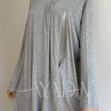 Integrated hijab under turtleneck sweater