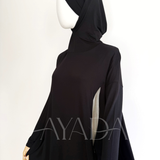 Integrated hijab under turtleneck sweater