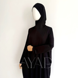 Integrated hijab under turtleneck sweater