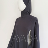 Integrated hijab under turtleneck sweater